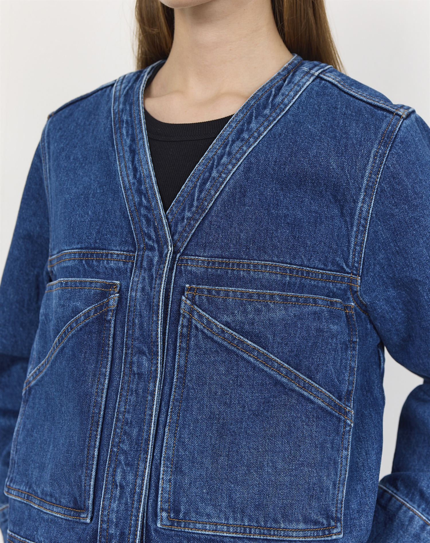 Leveté Room - LR - Kosa 7 Denim Jakke - Vintage Blue